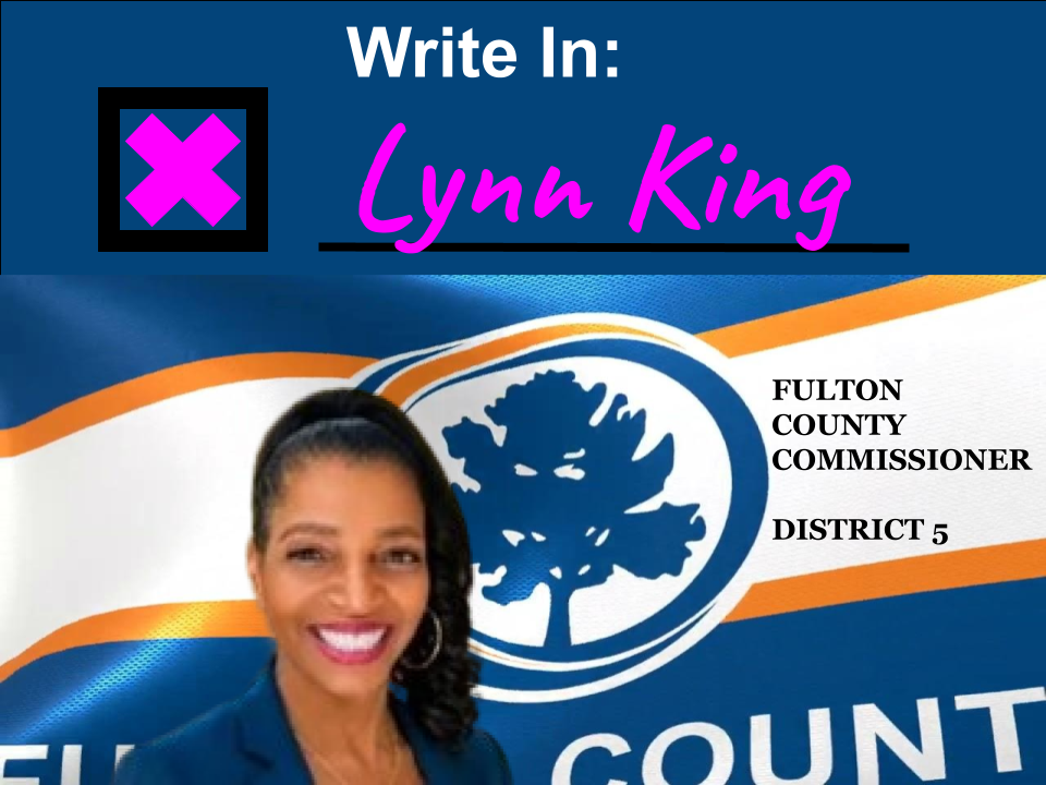 Vote Write In Lynn King Banner
